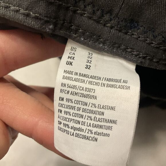 American Eagle Shorts Cargo Mens Faded Black Style 32 Active Flex Classic Fit - Picture 6 of 8